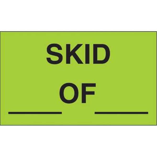 Bondad 3 x 5 in. - Skid of Fluorescent Green Labels - Roll of 500 BO3360955 - main